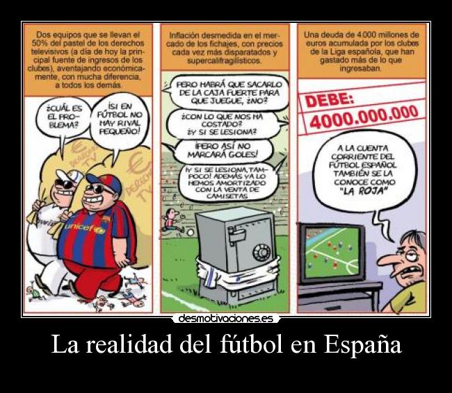 La realidad del fútbol en España -