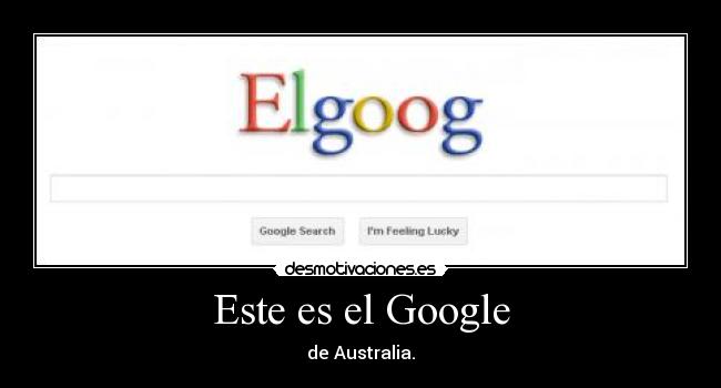 Este es el Google - de Australia.