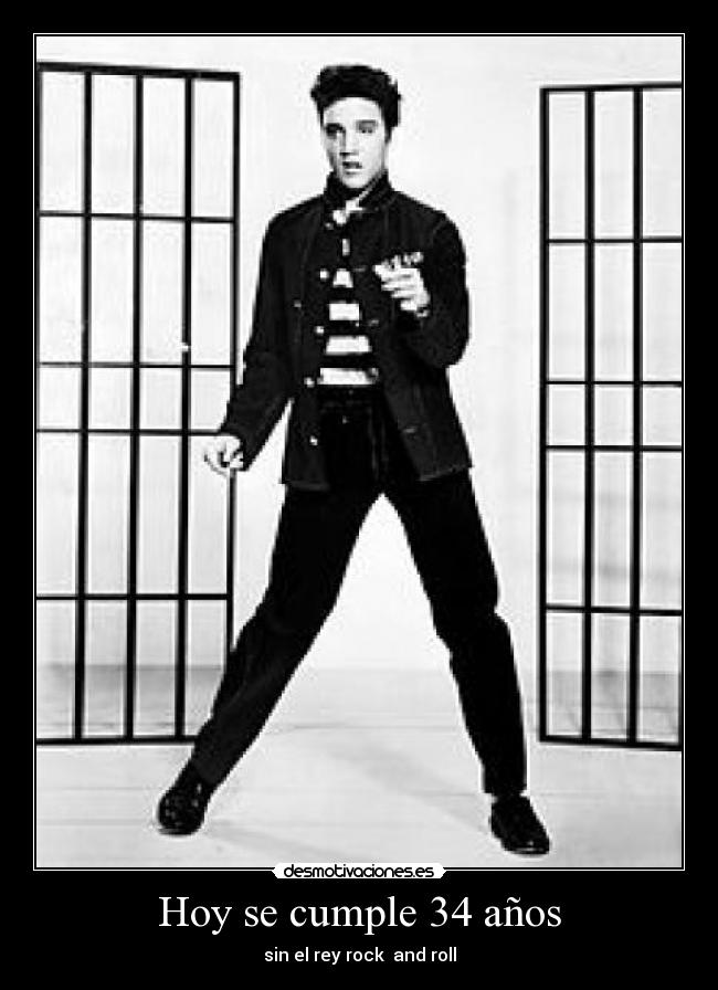 Hoy se cumple 34 años - sin el rey rock  and roll