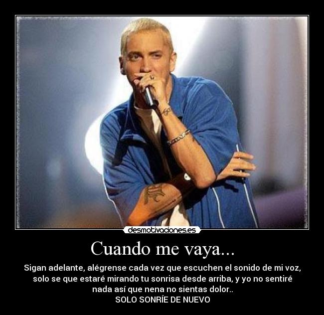 Cuando me vaya... -