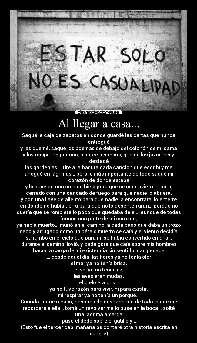 Al llegar a casa... -