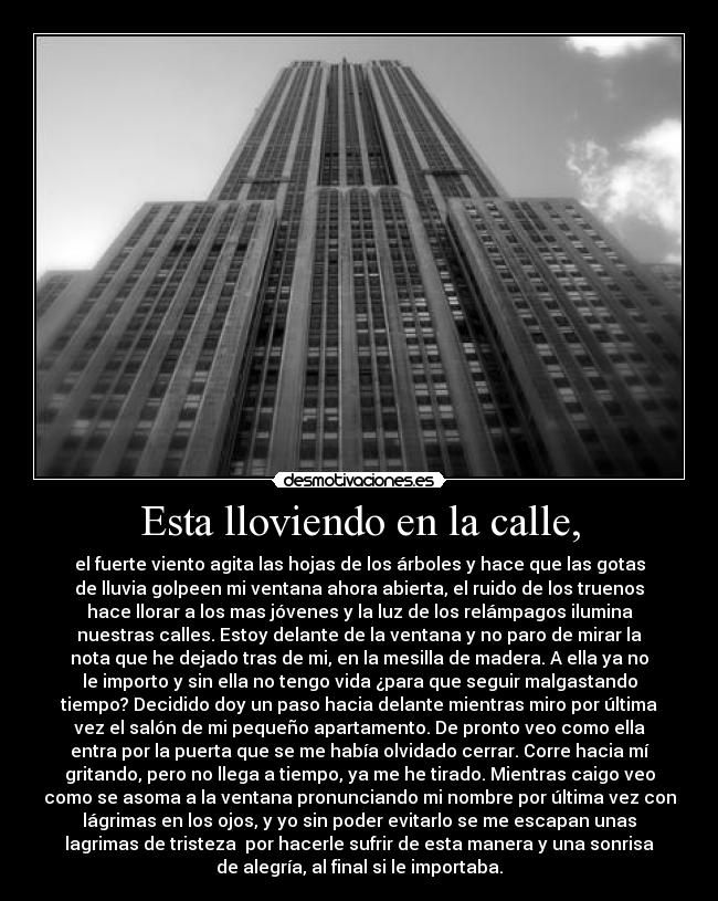 carteles esta lloviendo calle desmotivaciones