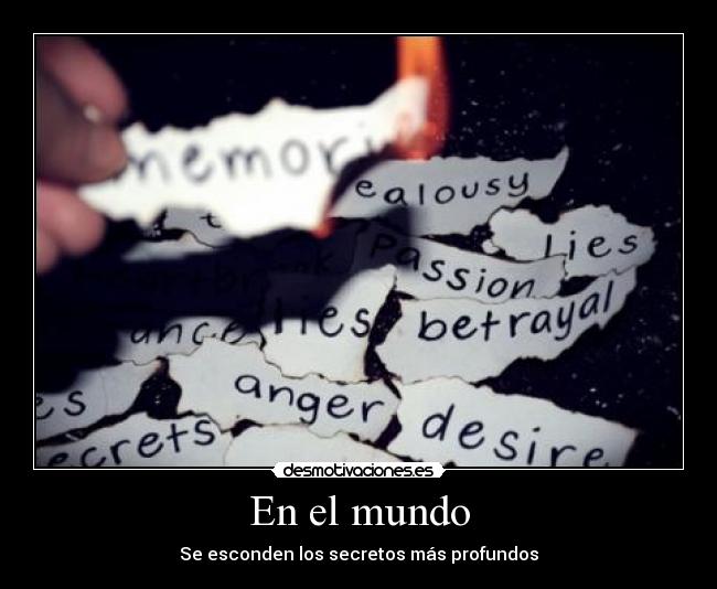 En el mundo - Se esconden los secretos más profundos
