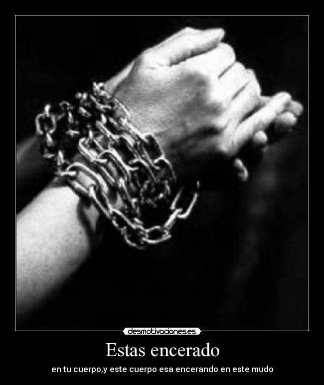 Estas encerado - en tu cuerpo,y este cuerpo esa encerando en este mudo