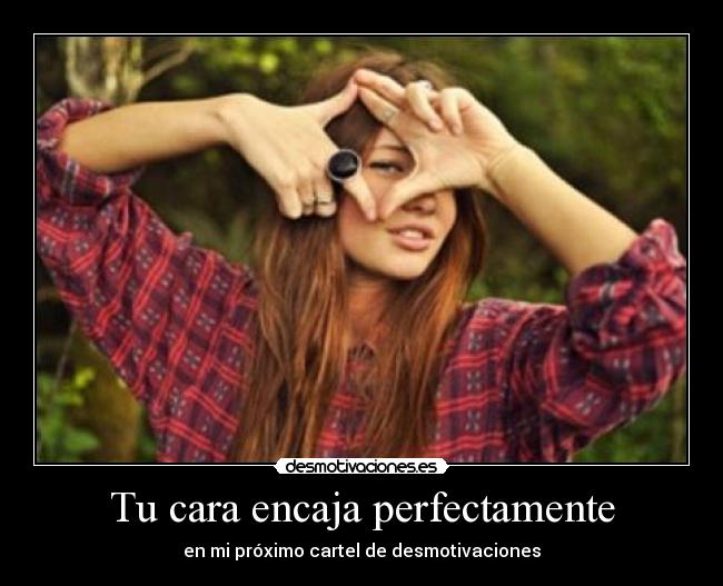 Tu cara encaja perfectamente - 