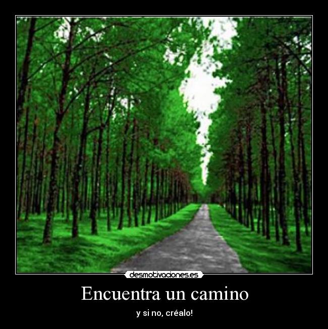 Encuentra un camino - y si no, créalo!