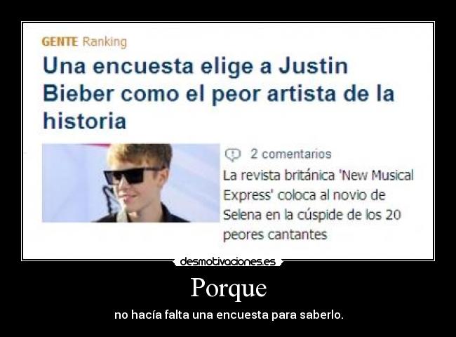 Porque - no hacía falta una encuesta para saberlo.