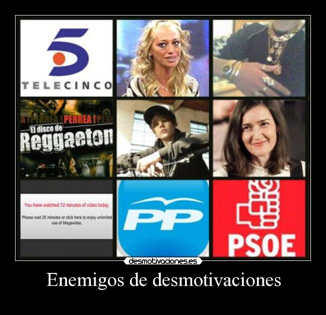 Enemigos de desmotivaciones -