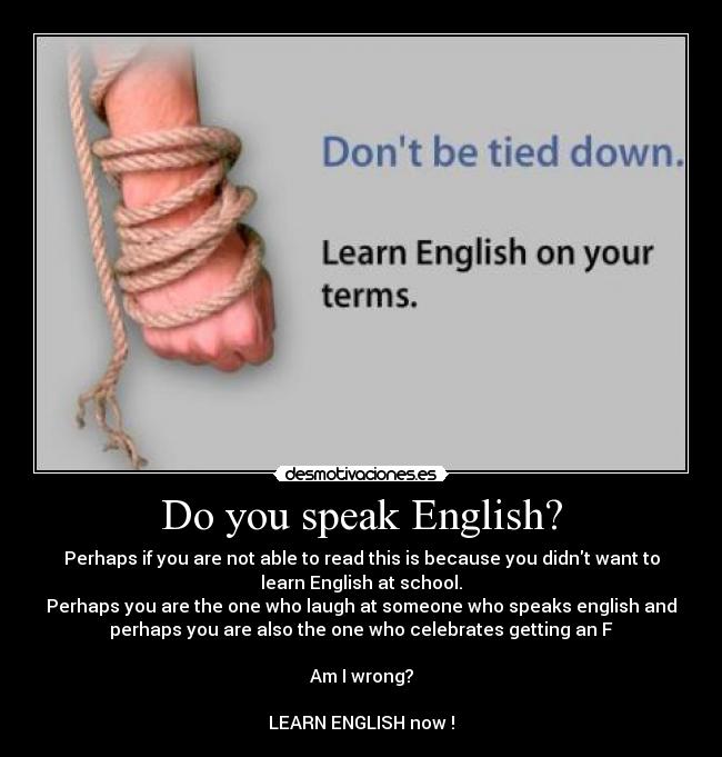 Do you speak English? -