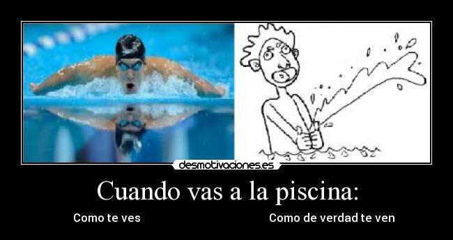 Cuando vas a la piscina: - Como te ves Como de verdad te ven