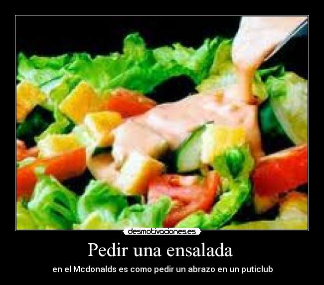 Pedir una ensalada  - 