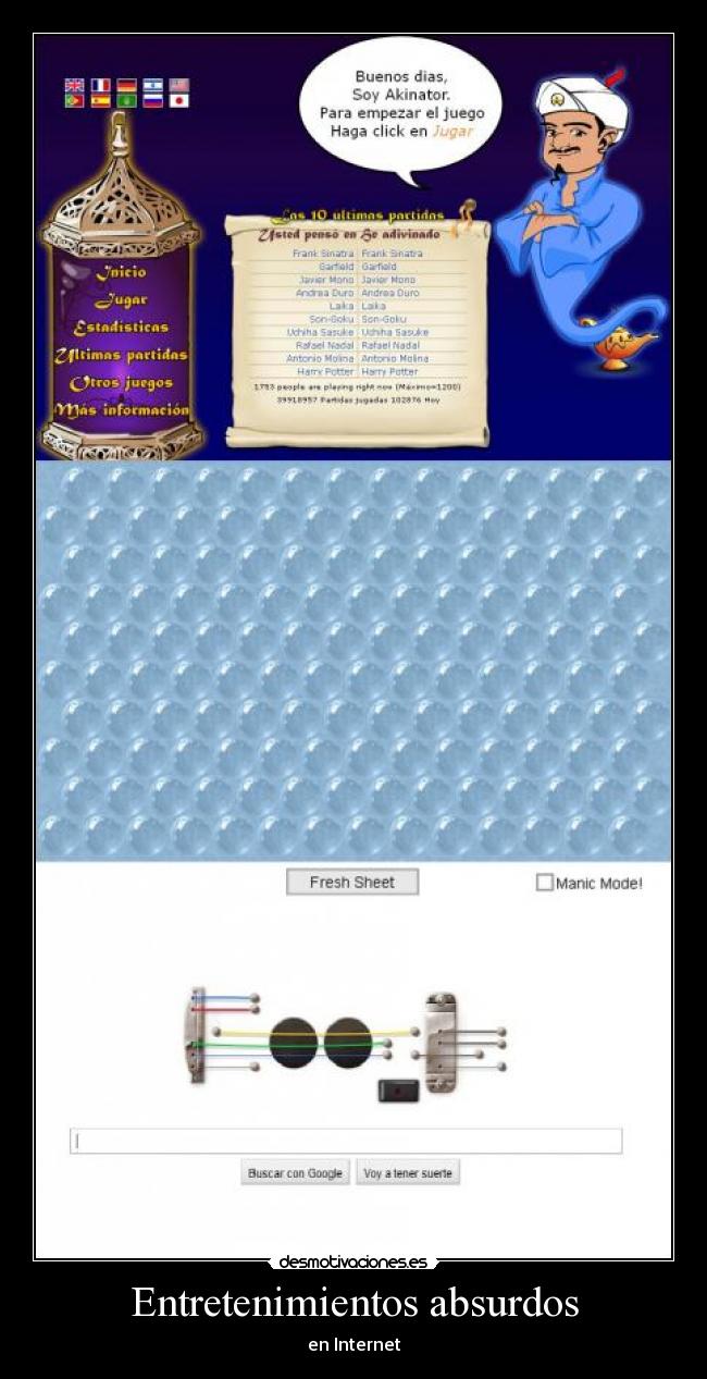 Entretenimientos absurdos -