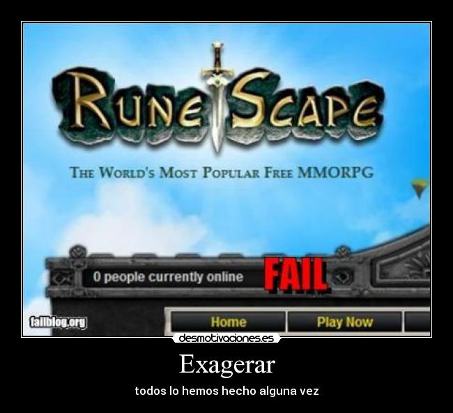 carteles httpfailblogorg exagerar mmorpg desmotivaciones