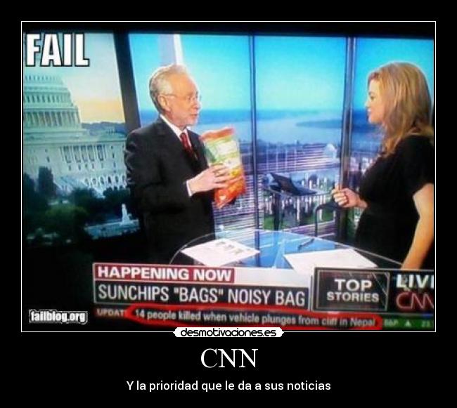 CNN - Y la prioridad que le da a sus noticias