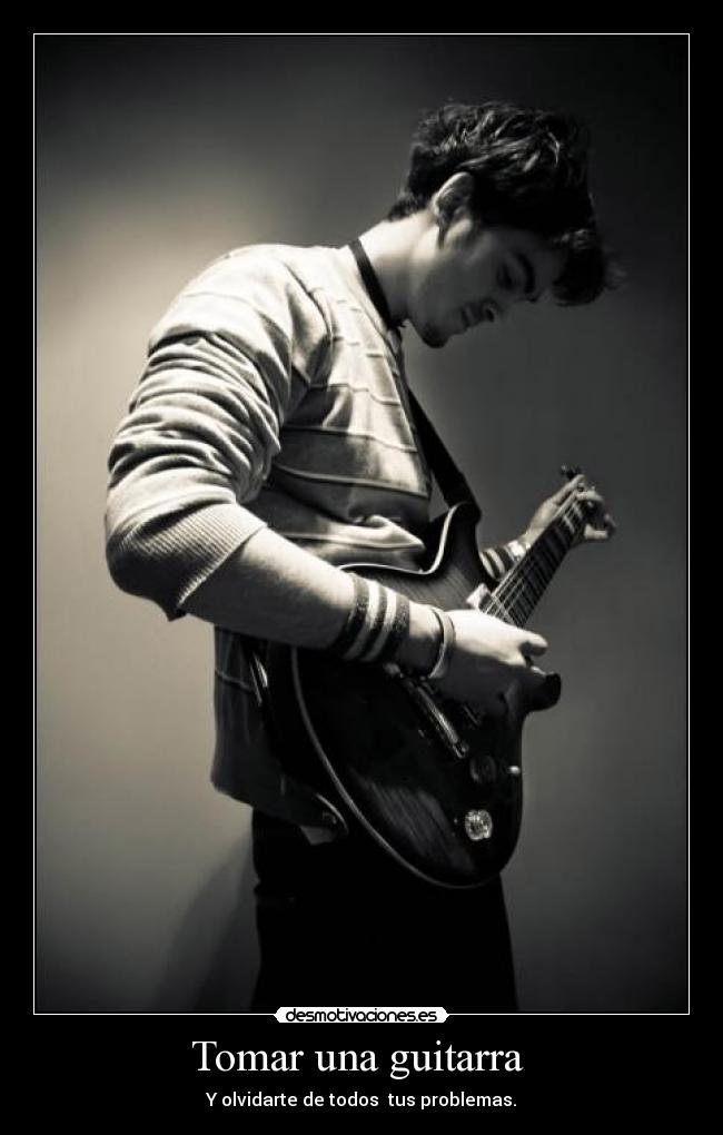 Tomar una guitarra -