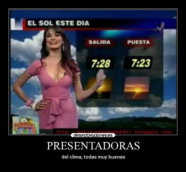 PRESENTADORAS - del clima, todas muy buenas