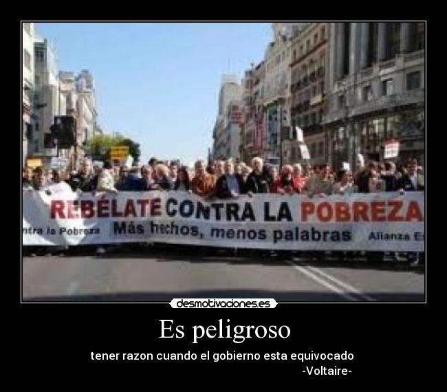 Es peligroso -