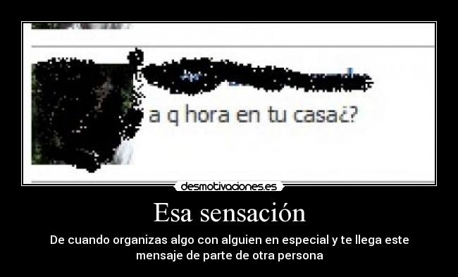 Esa sensación -