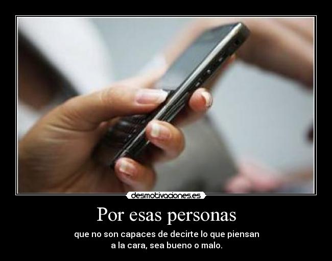 Por esas personas - 