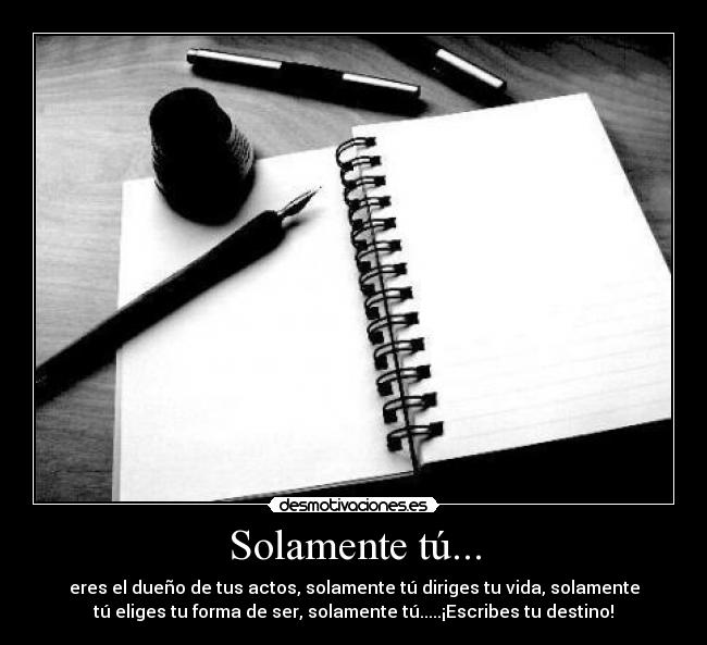 carteles solamente tu desmotivaciones