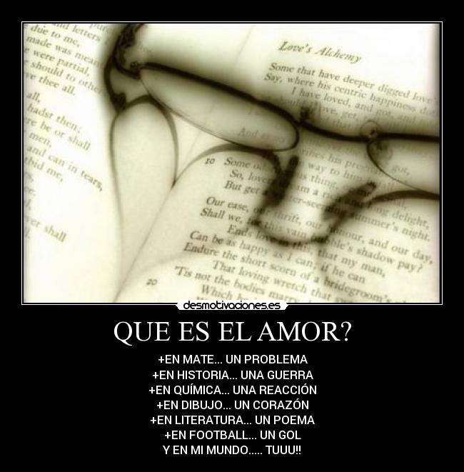 QUE ES EL AMOR? - 