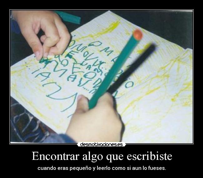 Encontrar algo que escribiste - 