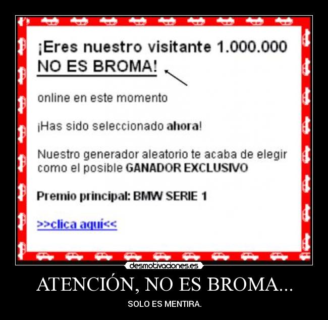 ATENCIÓN, NO ES BROMA... -