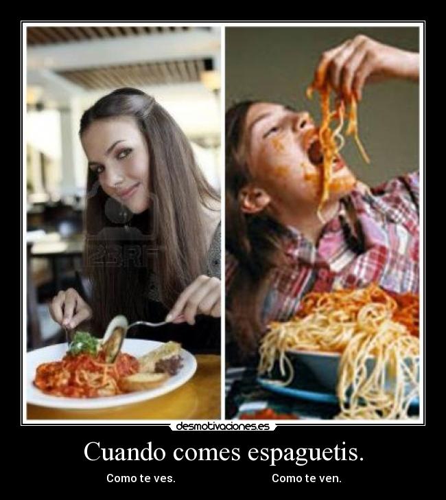 carteles espaguetis desmotivaciones