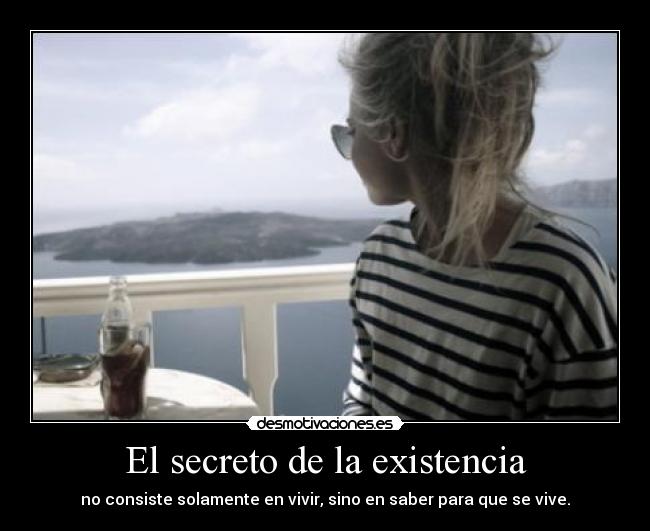 El secreto de la existencia -