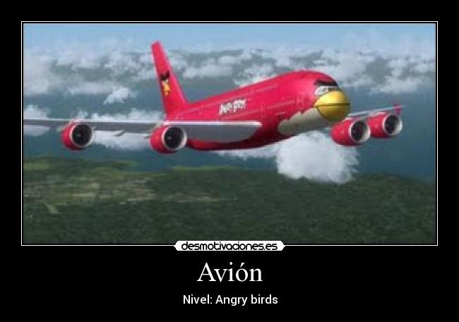 Avión - Nivel: Angry birds