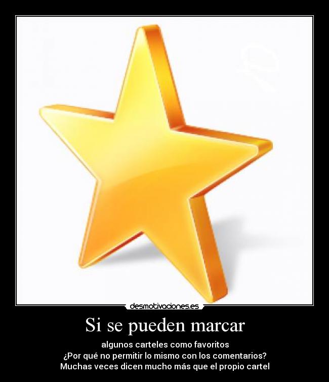 Si se pueden marcar -