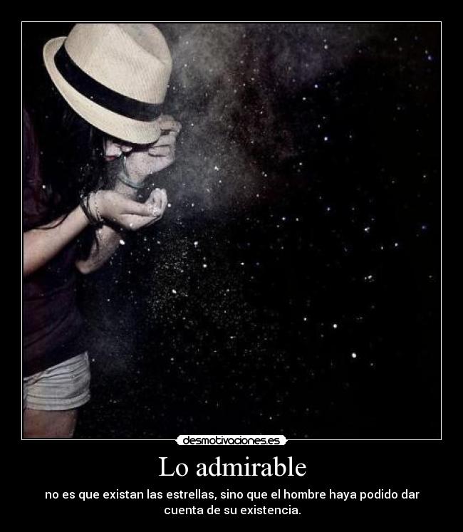 Lo admirable -