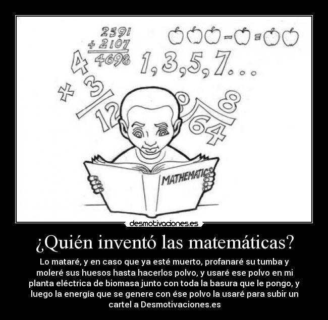 carteles matematicas desmotivaciones
