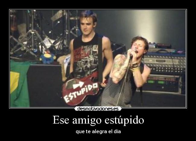 Ese amigo estúpido - que te alegra el día