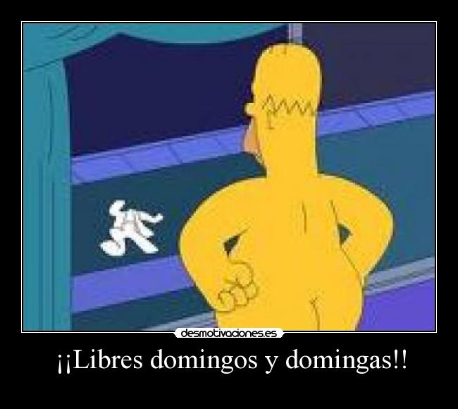 ¡¡Libres domingos y domingas!! -