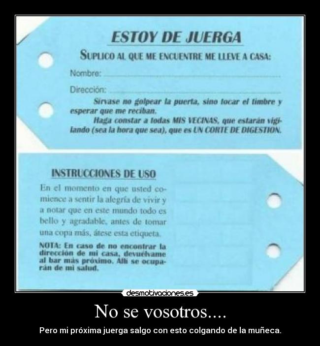 No se vosotros.... -