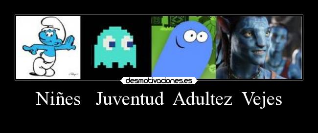 Niñes   Juventud  Adultez  Vejes - 