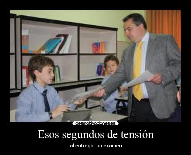 Esos segundos de tensión -