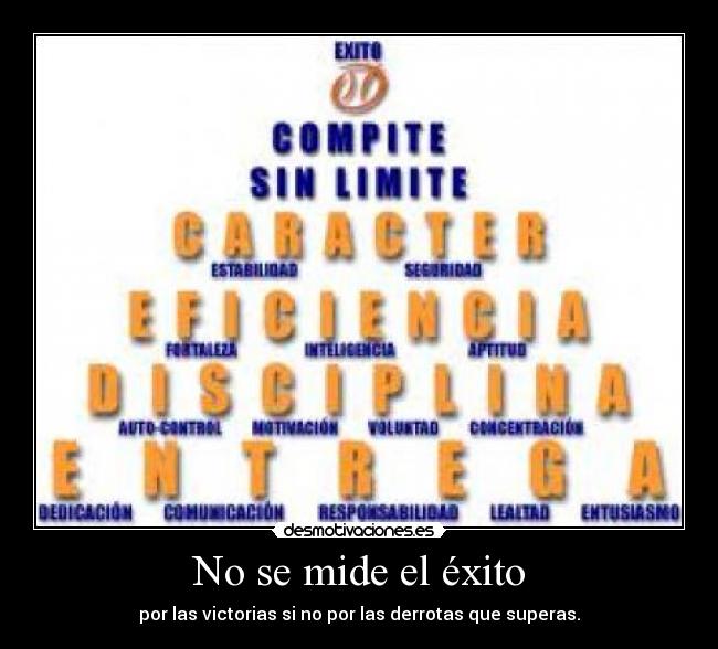 No se mide el éxito -