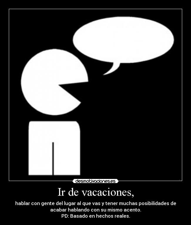 Ir de vacaciones, -