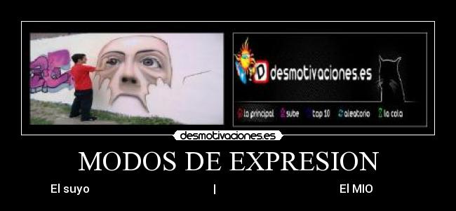 MODOS DE EXPRESION - 