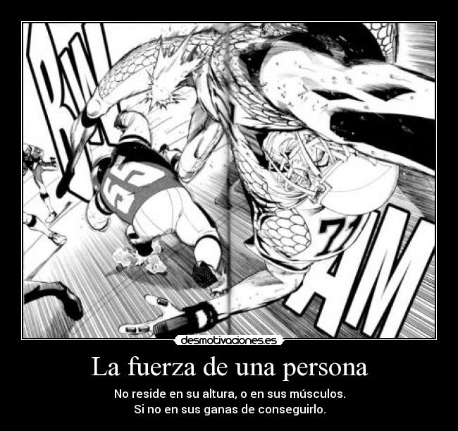 La fuerza de una persona - 
