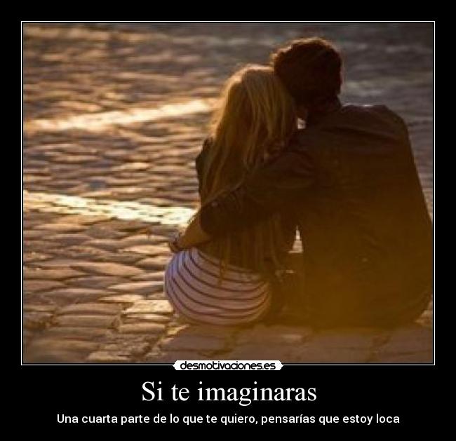 Si te imaginaras - Una cuarta parte de lo que te quiero, pensarías que estoy loca
