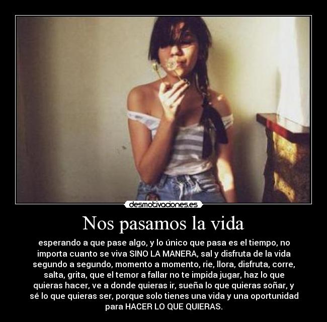 Nos pasamos la vida - 