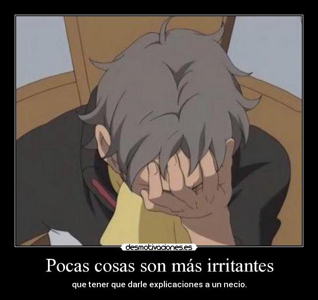 carteles explicar por que irritante molesto insoportable paciencia desmotivaciones