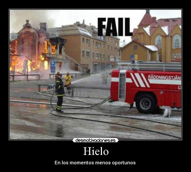 carteles hielo desmotivaciones