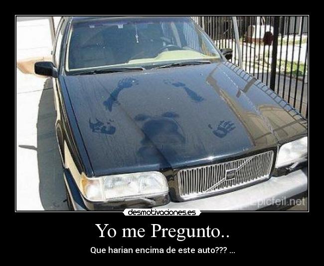 carteles huellas auto desmotivaciones
