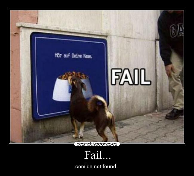 Fail... - comida not found...