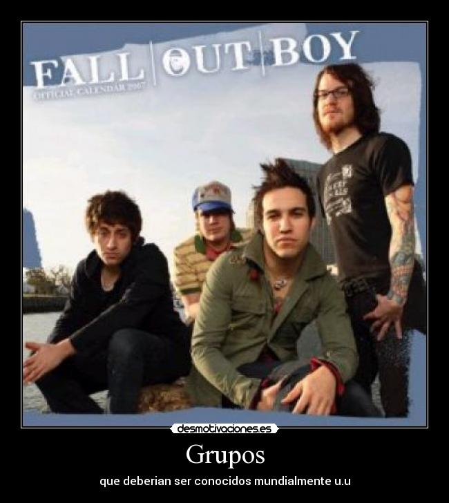carteles musica falloutboy desmotivaciones