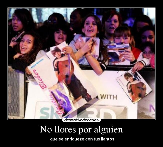 No llores por alguien -